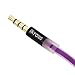 iKross 3.5mm Headset In-Ear 3.5mm Noise-Isolation Stereo Earbuds Headphones with Microphone - Metallic Purple