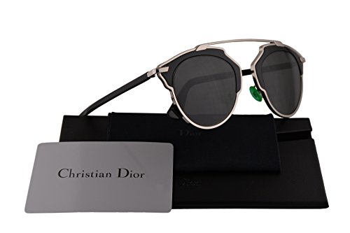 Christian Dior DiorSoReal Sunglasses Palladium Black w/Grey Lens 48mm B1AY1 DiorSoReals DiorSoReal/S Dior So Real
