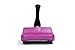 Zipfy Two Tone Series Luge Snow Sled for Kids and Adults, Plastic Winter Toboggan Snow Sled with Steering Handle, Purple on Pink