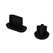 uxcell 15sets Micro USB 3.5mm Earphone Anti Dust Cap Cover Black for Smart Phone