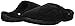 ISOTONER Men's Microterry Ergo Hoodback Slipper, Black, X-Large