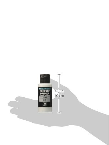 Vallejo - Surface Primer Color | Grey Acrylic Primer 60 ml (2.02 fl.oz.) | Matte Finish and Fast Drying | Perfect for Airbrushing and Great Adhesion to Figurines and Scale Models