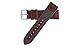 18mm Brown Genuine Oil Tan Leather & Canvas Hadley Roma Watch Band Strap MS868