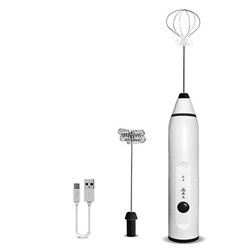 ybvyd Milchaufschäumer, tragbar, verstellbar, 3 Geschwindigkeiten, USB-Schneebesen, 3 Geschwindigkeiten, Haushalt…