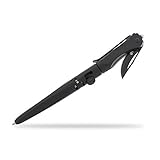 TriTac EDC Tactical Pen w/ Fisher Ink, Carbide Window Breaker & Folding Knife Blade