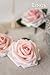 Ling's Moment Artificial Flowers 25Pcs Pink Roses Decor w/Stems,3