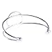 Silver-tone Bezel Blank Bracelet For Men and Women Pack of 5 Fit 1Inch Round Cabochon,adjustable