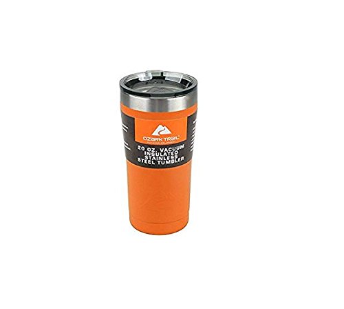 Ozark Trail 20-Ounce Double-Wall, Vacuum-Sealed Tumbler (orange) Ozark Trail 20-Ounce Double-Wall, Vacuum-Sealed Tumbler (orange)