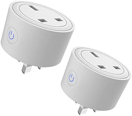 Smart Plug Lanwande WiFi Smart Plug Mini Outlet, Smart Socket Compatible with Alexa，IFTTT and The Google Assistant,Remote Controlled with Timer Function by Smart Life App, No Hub Required,16A,2 Pack