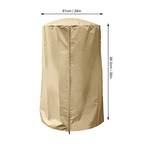Jeffergarden Protective Cover Waterproof Outdoor Furniture Dust Proof Garden Patio Heater Cover for Home Office