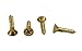 Chenango Supply N.6 x 5/8inches Solid Brass Flat Head Philips Wood Screw (1/2inches to 1-1/2inches in Listing), 100 Pack (N.6 x 5/8