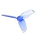 16pcs Gemfan Flash 2540 3-Blade Propeller 2.5inch Triblade Props Compatible with 1105 1106 Brushless Motor for DIY Micro FPV Drone Quadcopter (Transparent Blue)