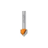 CMT 815.127.11 V-Grooving Bit, 1/4-Inch Shank, 1/2-Inch Diameter, Carbide-Tipped