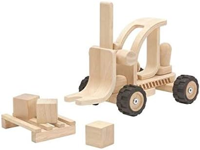 wooden forklift toy