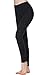 Oalka Women Yoga Pants Workout Running Leggings Black L