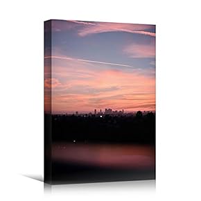signwin Canvas Wall Art Gradient Sunset on Skyline...