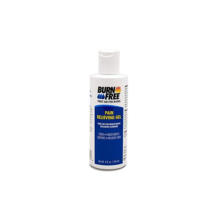 Burn Free Pain Relieving Gel, Maximum Strength- Fast relief for minor burns including sunburn