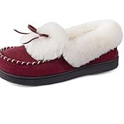 RockDove Nomad Slipper voor dames met traagschuim, Rood, 6/7 UK