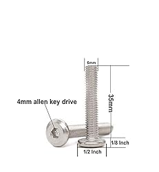 binifiMux 10pcs M6 x 35mm Rivet Countersunk Socket