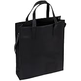 HYOJI Messenger Bag for Men & Women - Vegan Leather Square Laptop Bag (Fits 16-Inch) - Crossbody/Shoulder Bag with Strap