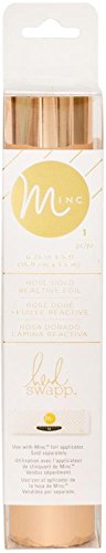 Heidi Swapp - MINC Reactive Foil - Six 6.25" x 5' Rolls - Light Pink, Orange, Silver, Gold, Rose Gold and Holographic