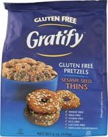 Gratify Gluten Free Pretzels Sesame Seed Thins - 6 oz