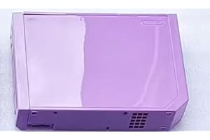 New Replacement Full Housing Shell Cover Case with Buttons Sticker Accessories for Wii Console - Purple