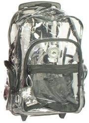 clear rolling backpack