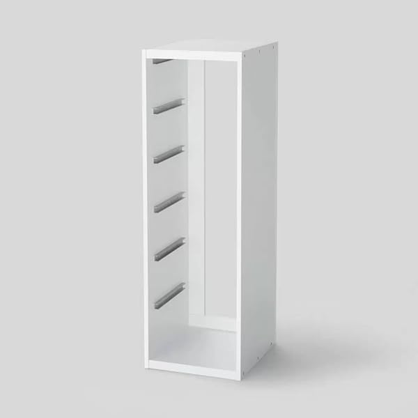 TALL SLIDING BIN CUBE WHITE