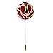 WeiShang Men's Lapel Pin Flower Handmade Boutonniere for Suit (Pack of 12) (Style 6)