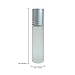 Beauticom Glass 10ml ~ 1/3 oz Roller Bottles with Metal Cap, Stainless Steel Roll Balls for Essential Oil, Aromatherapy, Perfume, Lip Gloss, Lip Balm, Roll on Bottles (6 Bottles, MIX 6 Colors)