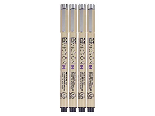 Photo 1 of SAKURA PIGMA MICRON BLACK OPEN STOCK, PACK OF 4 PENS (04)