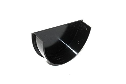 Marshall Tufflex Universal XL High Capacity Internal Stop END for 114 x 71.5 guttering RWXE2 Black White Brown (Black)