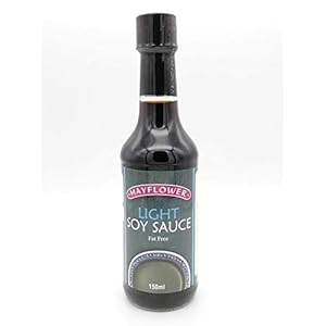 Mayflower Light Sojasaus 150ml, brengt de intensiteit van hartige smaken naar voren