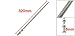 Uxcell a13052700ux0322 Silver Tone Stainless Steel Threaded Bar Stock Rod 320mm x M8