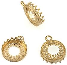 10 Pack - Round Bezel Cup Settings Brass 12 Mm Findings Pendant Earring Ring 269