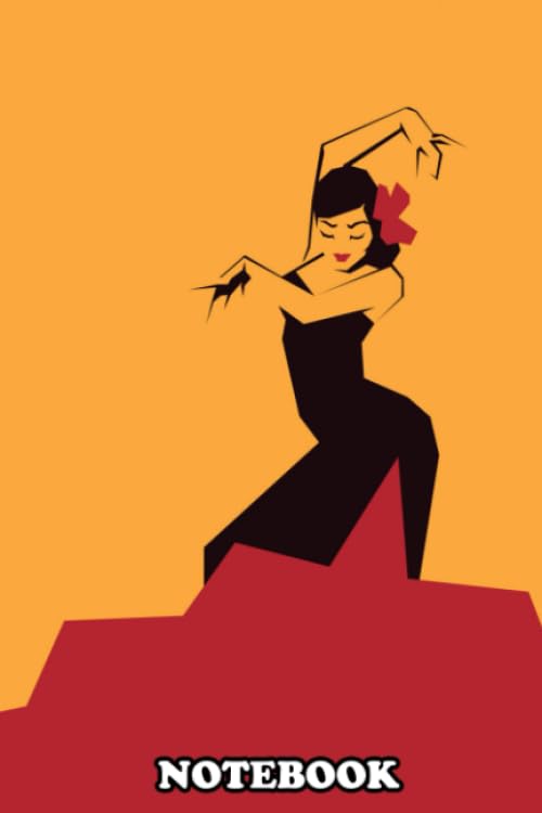 Notebook: Faceted Flamenco , Journal for Writing, College Ruled Size 6" x 9", 110 Pages