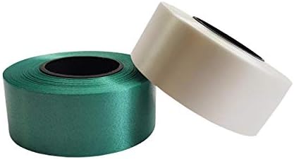 ArtCore Plastic Curling Ribbon Green and White for Party Decoration (Width : 1 inch, Length : 25 mtr) (2 Pcs)