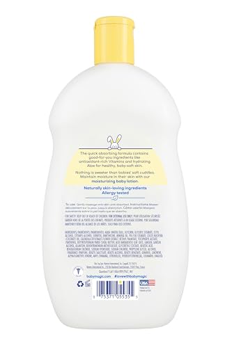 BABY MAGIC MOISTURIZING BODY LOTION, SWEET BUTTERCUP SCENT, 16.5 OZ