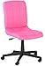 Flash Furniture Clayton Mid-Back Pink Quilted Vinyl Swivel Task Office Chair