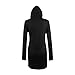 Hengzhi Women's Pencil Slim Dress with Thumb Hole Long Sleeve Hooded Bodycon Top