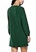 ACEVOG Fall Dress, Women's A-Line Casual Plain Long Sleeve Shift Dress (Large, Dark Green)