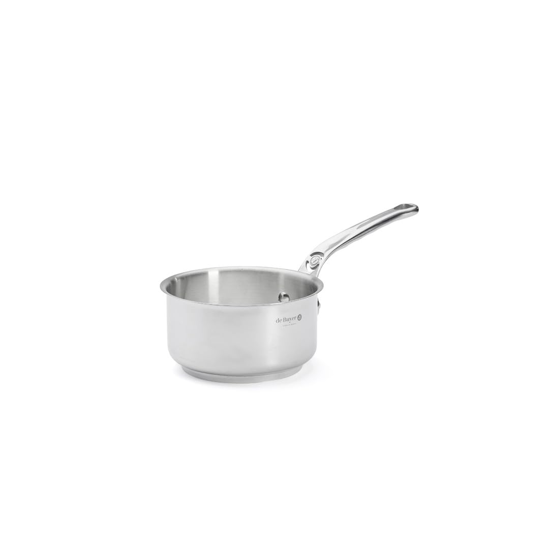 De Buyer Milady Saucepan with Cast Stainless Steel Handle 14 cm, Silver