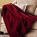 Sunbeam Microplush Throw Heated Electric Warming Heating Blanket, Cranberry Red