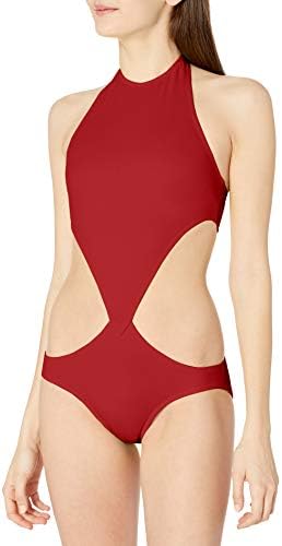 norma kamali red swimsuit