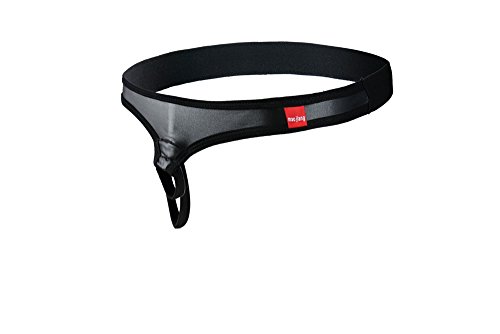 Onefit men s black leather g-string gay briefs underwea…