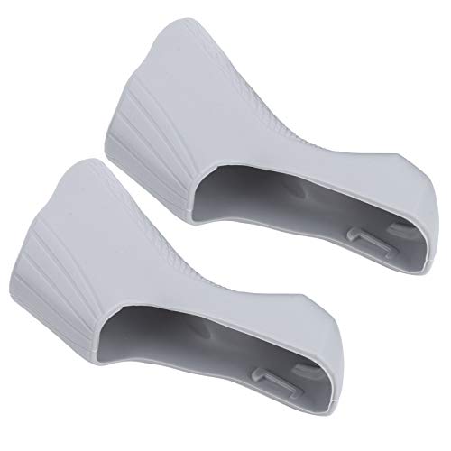 Alomejor 1Pair Road Bike Lever Brake Hoods Bike Brake Lever Handle Sleeves Protector Cover for ST‑4700/5800/6800 Road Bicycle(Grey)