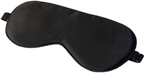 Sleep Mask For Adult Men And Women, Best Unisex Solf Comfortable lightweight Healthy Night Camping 100% Silk Natural Sleeping Eye Masks Black (black)