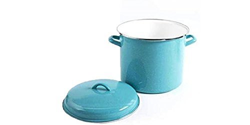 UPC 793842122794, The Pioneer Woman Vintage Speckle 12-quart Stock Pot with Hollow Side Handles- Turquoise