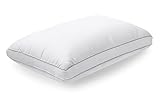 AOOU Pillow for Sleeping, Relieving Neck Back Pain, Breathable, Antibacterial Ergonomic Bed Pillow With 40 Spring Pockets Inside Brace and Springback, Skin-friendly Fabrics, White Queen